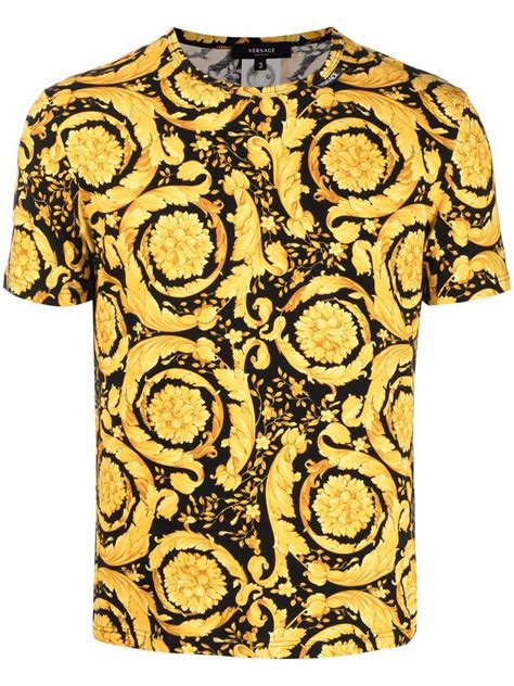 stampa versace|versace barocco shirt.